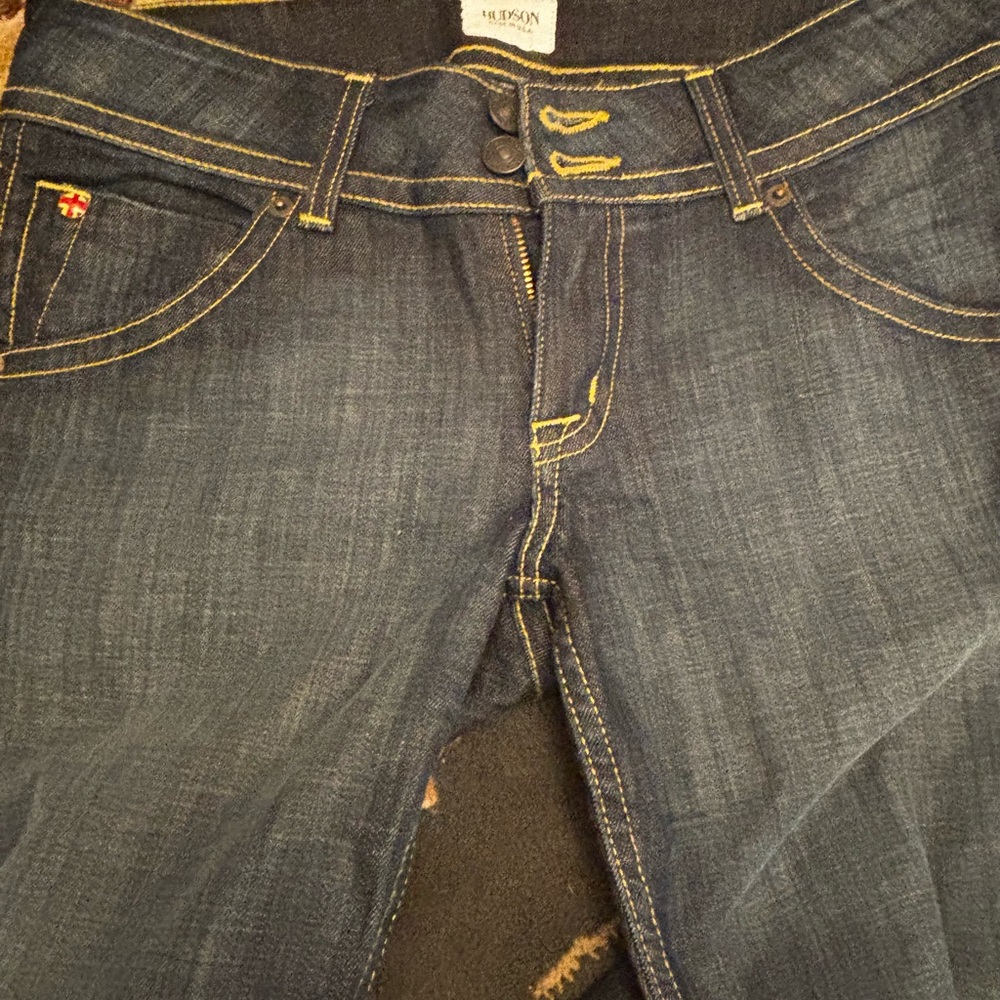 Hudson Double Button Front Jeans 28 - image 2